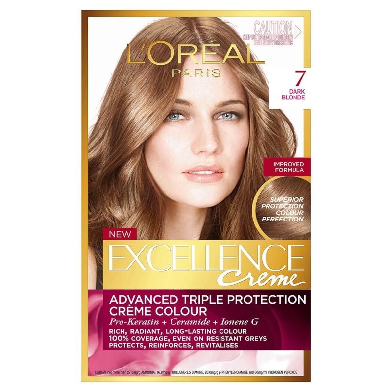 Loreal Excellence Creme Hair Color No.07 - Blonde - Cashmere Cosmetics